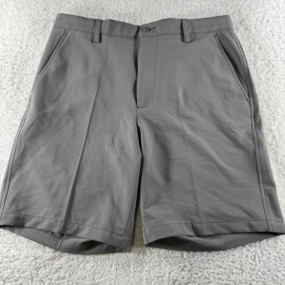 FootJoy Mens Sz 34 Gray‎ Golf Shorts Performance Stretch 9" Inseam Chino FJ